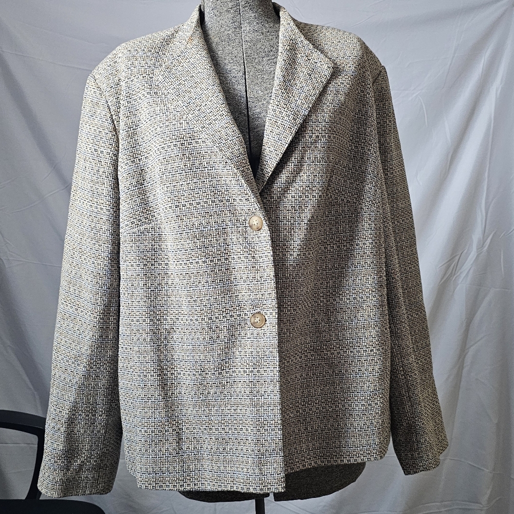 Villager Light Purple and Tan Textured Jacket